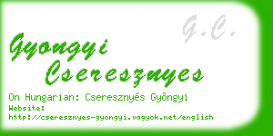 gyongyi cseresznyes business card